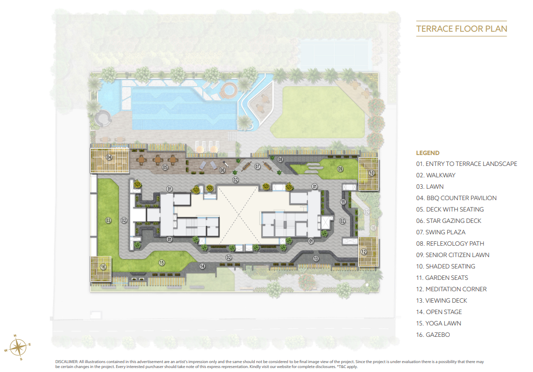Luxury Floor Plan Aerial View – Kolte Patil Serenova Andheri West, Four Bungalows Versova