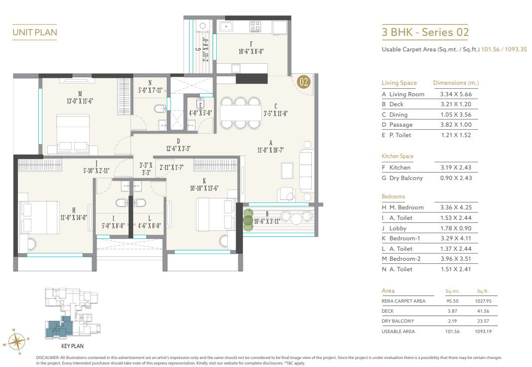 Luxury Floor Plan Aerial View – Kolte Patil Serenova Andheri West, Four Bungalows Versova