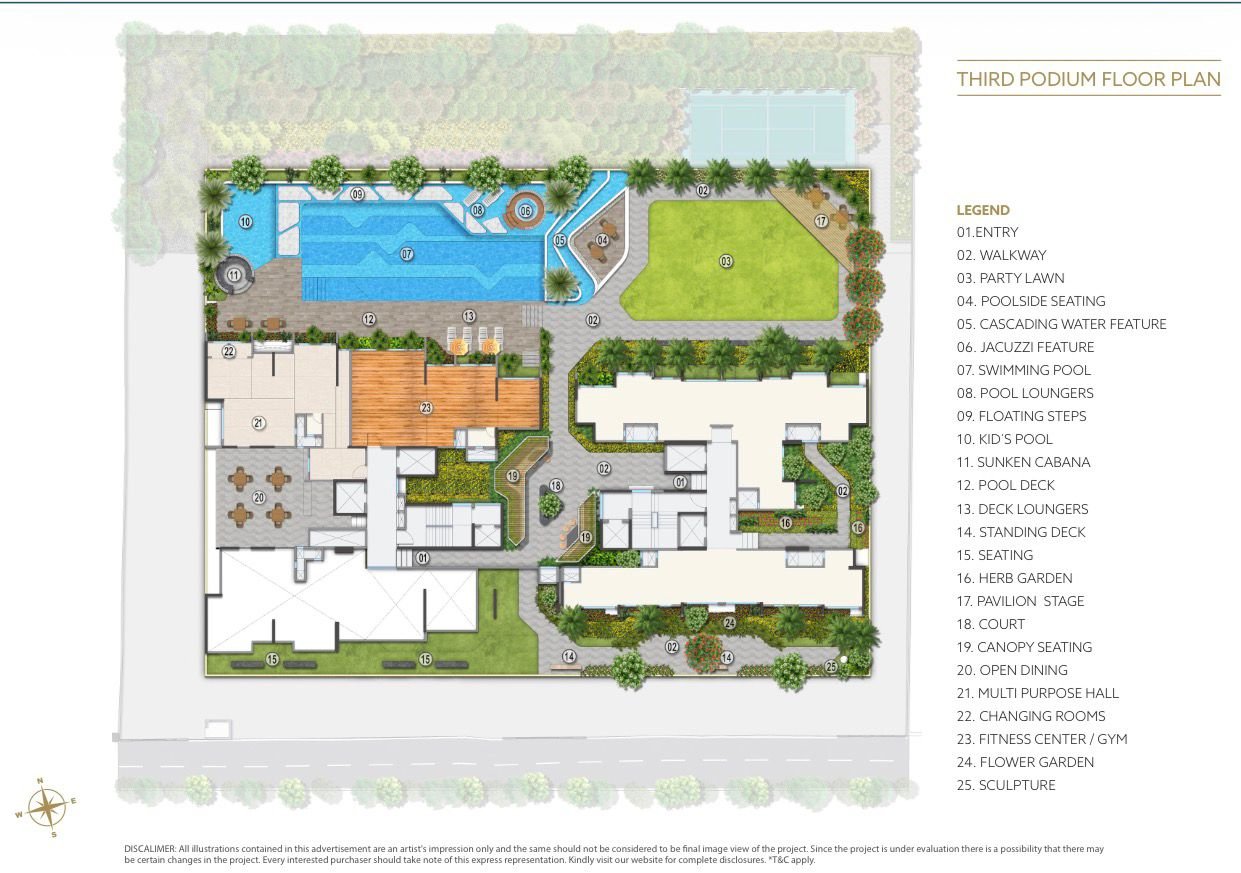 Luxury Floor Plan Aerial View – Kolte Patil Serenova Andheri West, Four Bungalows Versova